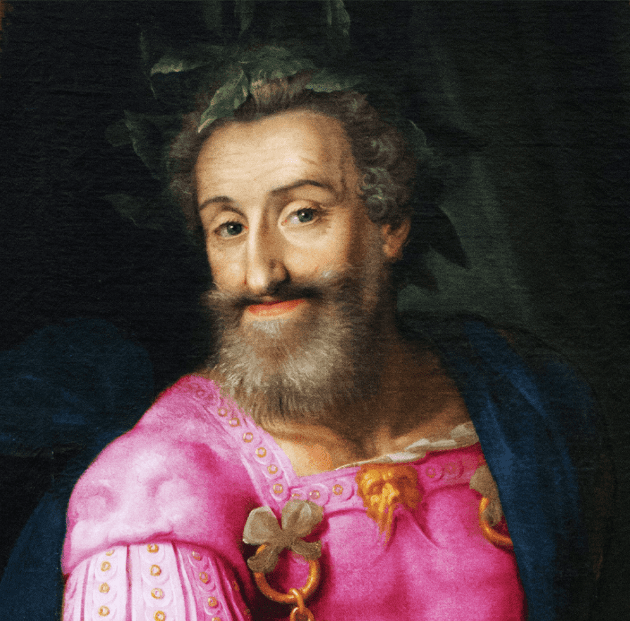 Henri IV habillé en rose